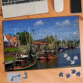 659 Çöldeki Akan Sular Taşlar 240 Parça Puzzle Yapboz Tablo