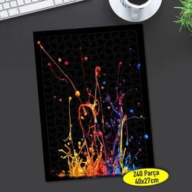 66169202 Dağılmış Renkli Damlalar Obje 240 Parça Puzzle Yapboz
