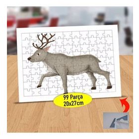 66364 Mutlu Boynuzlu Dağ Geyiği 99 Parça Puzzle Yapboz Tablo