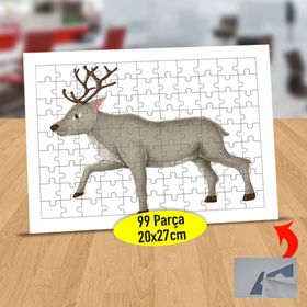 66364 Mutlu Boynuzlu Dağ Geyiği 99 Parça Puzzle Yapboz Tablo