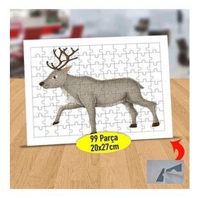 66364 Mutlu Boynuzlu Dağ Geyiği 99 Parça Puzzle Yapboz Tablo