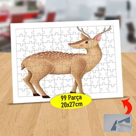 66365 Sevimli Hayvan Yabani Geyik 99 Parça Puzzle Yapboz Tablo