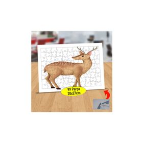 66365 Sevimli Hayvan Yabani Geyik 99 Parça Puzzle Yapboz Tablo
