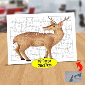 66365 Sevimli Hayvan Yabani Geyik 99 Parça Puzzle Yapboz Tablo
