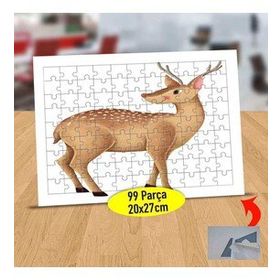 66365 Sevimli Hayvan Yabani Geyik 99 Parça Puzzle Yapboz Tablo