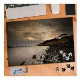 664 Kapalı Gökyüzü Deniz Kıyısı 240 Parça Puzzle Yapboz Tablo