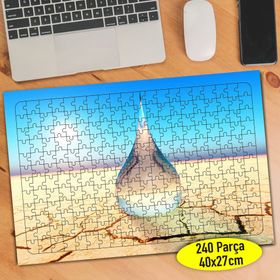 66492730 Kurumuş Toprak ve Su Damlası 240 Parça Puzzle Yapboz