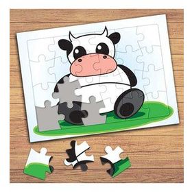 66504 Mutlu İnek Çocuklara Özel Puzzle Yapboz Tablo