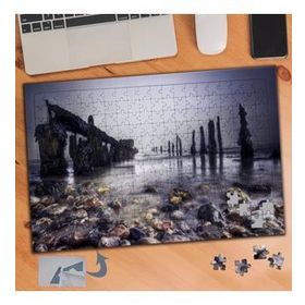 667 Deniz İçindeki Uzun Taşlar 240 Parça Puzzle Yapboz Tablo