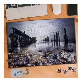 667 Deniz İçindeki Uzun Taşlar 240 Parça Puzzle Yapboz Tablo