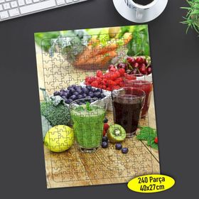 66735186 Meyveli Smoothie Kokteyl 240 Parça Puzzle Yapboz