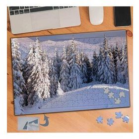 668 Karlı Dağ Ve Çam Ağaçları 240 Parça Puzzle Yapboz Tablo