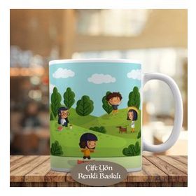 66854 Piknik Alanında Eğlenceli İnsanlar Kupa Bardak