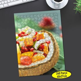 66888646 Hindistan Cevizi Meyve Tabağı 240 Parça Puzzle Yapboz