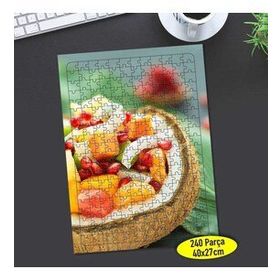 66888646 Hindistan Cevizi Meyve Tabağı 240 Parça Puzzle Yapboz