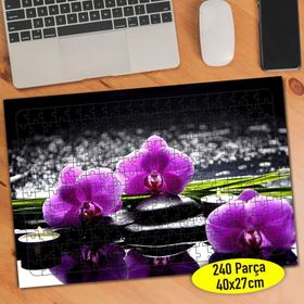 66936472 Mor Menekşeler Spa 240 Parça Puzzle Yapboz