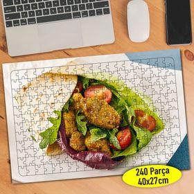 66938 Dürüm Wrap Sunumu Restaurant 240 Parça Puzzle Yapboz
