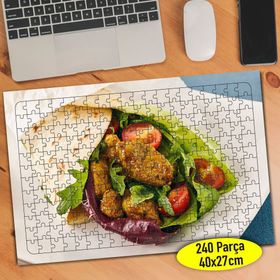 66938 Dürüm Wrap Sunumu Restaurant 240 Parça Puzzle Yapboz