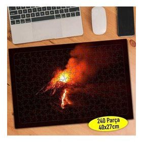 673 Doğal Afet Yanardağ Lav Püskürmesi 240 Parça Puzzle Yapboz