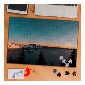 6733 Gün Batımı Deniz Ağaçlar 240 Parça Puzzle Yapboz Tablo