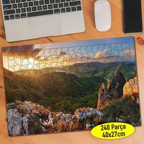 67727848 Gün Batımında Doğa Manzarası 240 Parça Puzzle Yapboz