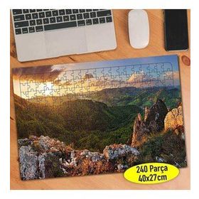 67727848 Gün Batımında Doğa Manzarası 240 Parça Puzzle Yapboz