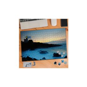 678 Buharlı Deniz Fener Dağ 240 Parça Puzzle Yapboz Tablo