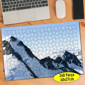 67899322 Karlı Dağlar Doğa Manzarası 240 Parça Puzzle Yapboz