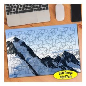 67899322 Karlı Dağlar Doğa Manzarası 240 Parça Puzzle Yapboz