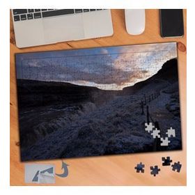 679 Karlı Dağ Yolu Manzara 240 Parça Puzzle Yapboz Tablo
