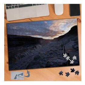 679 Karlı Dağ Yolu Manzara 240 Parça Puzzle Yapboz Tablo