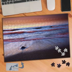 681 Dalgalı Deniz Sahil Kumsal 240 Parça Puzzle Yapboz Tablo