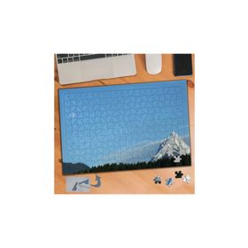 687 Mavi Gökyüzü Altında Dağ 240 Parça Puzzle Yapboz Tablo