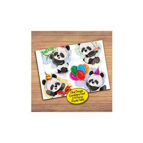 689 Happy Brithday Panda 24 Parça Çocuklara Özel Yapboz Tablo