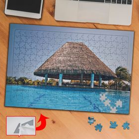 689 Havuz Gölge Klübe 240 Parça Puzzle Yapboz Tablo