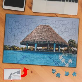 689 Havuz Gölge Klübe 240 Parça Puzzle Yapboz Tablo