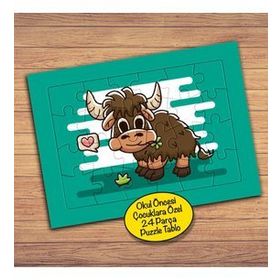 68PZ Küçük Sevimli Koç Hayvan Çocuklara Özel Puzzle Yapboz Tablo