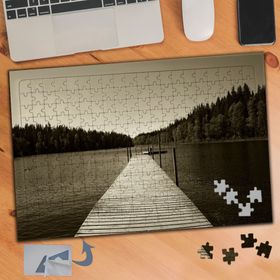 691 Retro Deniz İskelesi 240 Parça Puzzle Yapboz Tablo