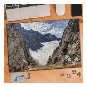 692 Sisli Sıra Dağlar Manzara 240 Parça Puzzle Yapboz Tablo