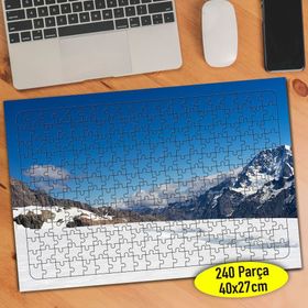 69364957 Naturel Karlı Dağ Manzarası Doğa 240 Parça Puzzle Yapboz