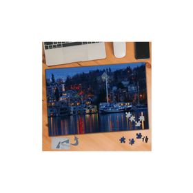 695 Akşam Karanlığında Tekneler 240 Parça Puzzle Yapboz Tablo