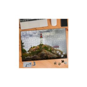 696 Büyük Kayalıkta Fener 240 Parça Puzzle Yapboz Tablo
