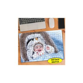 69689788 Gülümseyen Neşeli Sevimli Bebek 240 Parça Puzzle Yapboz