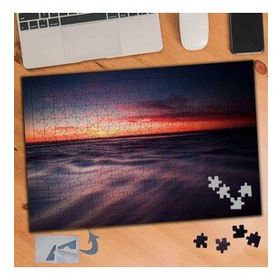 697 Kızıl Gökyüzü Denize Yansıma 240 Parça Puzzle Yapboz Tablo