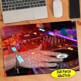 69816895 Dj Elleri Turntable Müzik 240 Parça Puzzle Yapboz