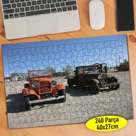 6984 Terk Edilmiş Eski Hurda Araba 240 Parça Puzzle Yapboz