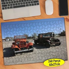 6984 Terk Edilmiş Eski Hurda Araba 240 Parça Puzzle Yapboz