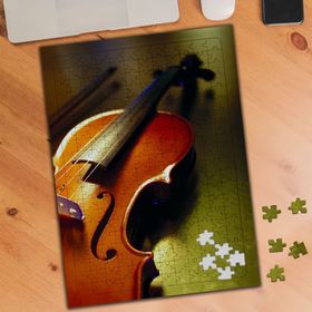 69893 Yakın Çekim Keman Fotoğrafı 240 Parça Puzzle Yapboz