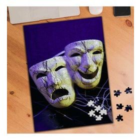 69901 Gülen ve Şaşkın Maske Resmi 240 Parça Puzzle Yapboz