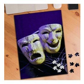 69901 Gülen ve Şaşkın Maske Resmi 240 Parça Puzzle Yapboz